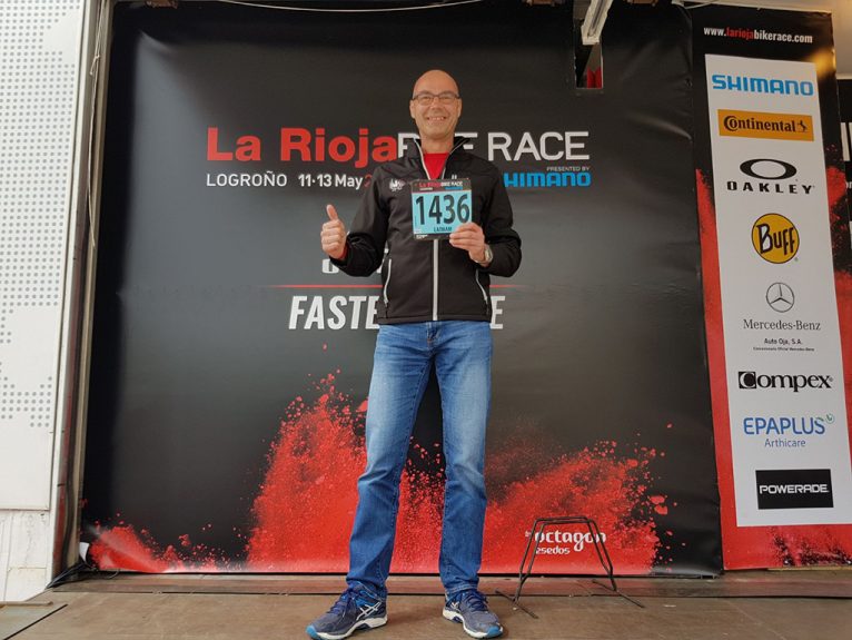 Richard Latham, en La Rioja Bike Race