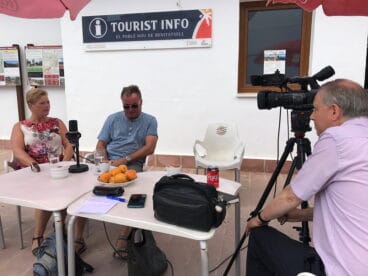 La BBC graba un reportaje sobre el Brexit en Benitatxell