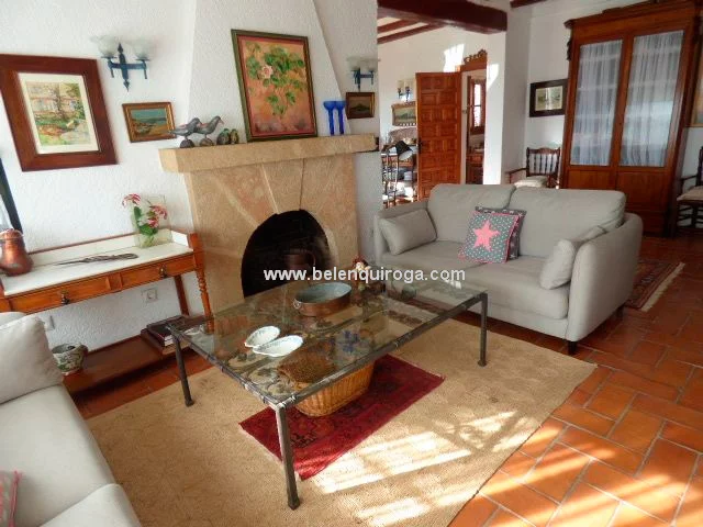 Sala de estar con chimenea-Inmobiliaria-Inmobiliaria Belen Quiroga