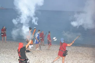 Batalla de Arcabucería en la Playa de la Grava