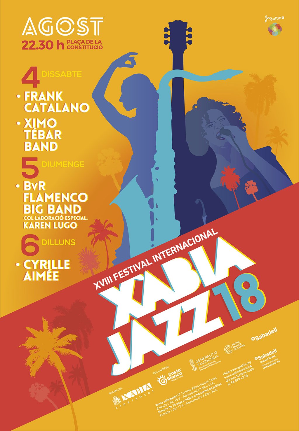 Cartel de Xàbia Jazz 2018