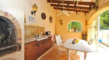 Cocina de verano chalet Villadom Spain