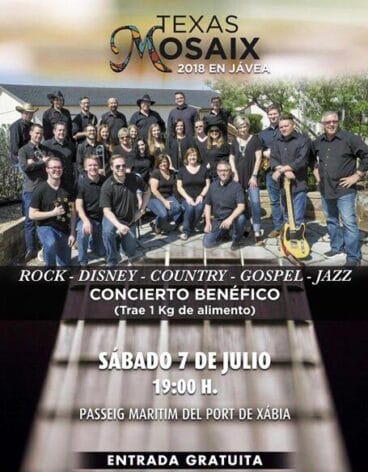 Concierto de Mosaix de Texas en Xàbia