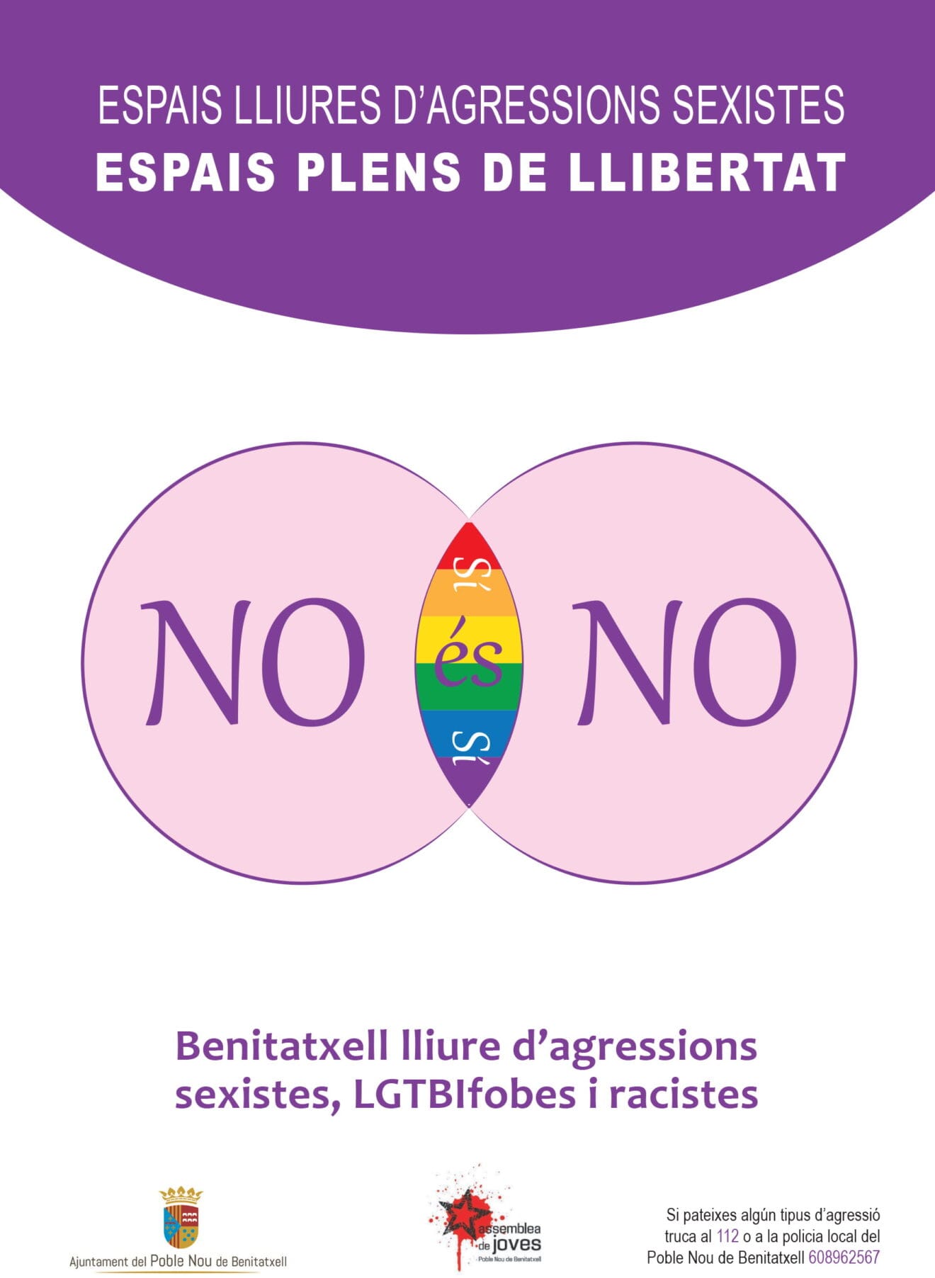 Folleto campaña No es NO Benitatxell