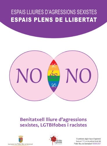 Folleto campaña No es NO Benitatxell