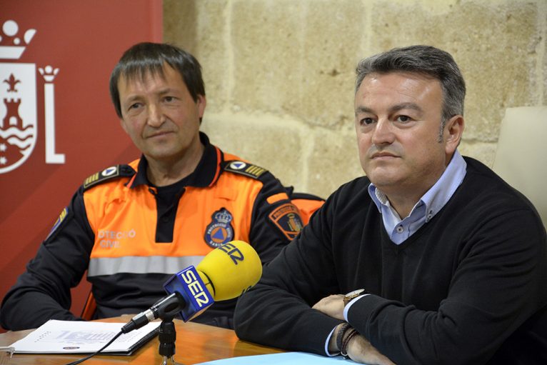 José Vicente Serra 'Miero' con el alcalde
