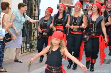 Moros i Cristians en el centro histórico de Xàbia