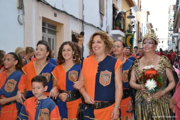 Moros i Cristians en el centro histórico de Xàbia