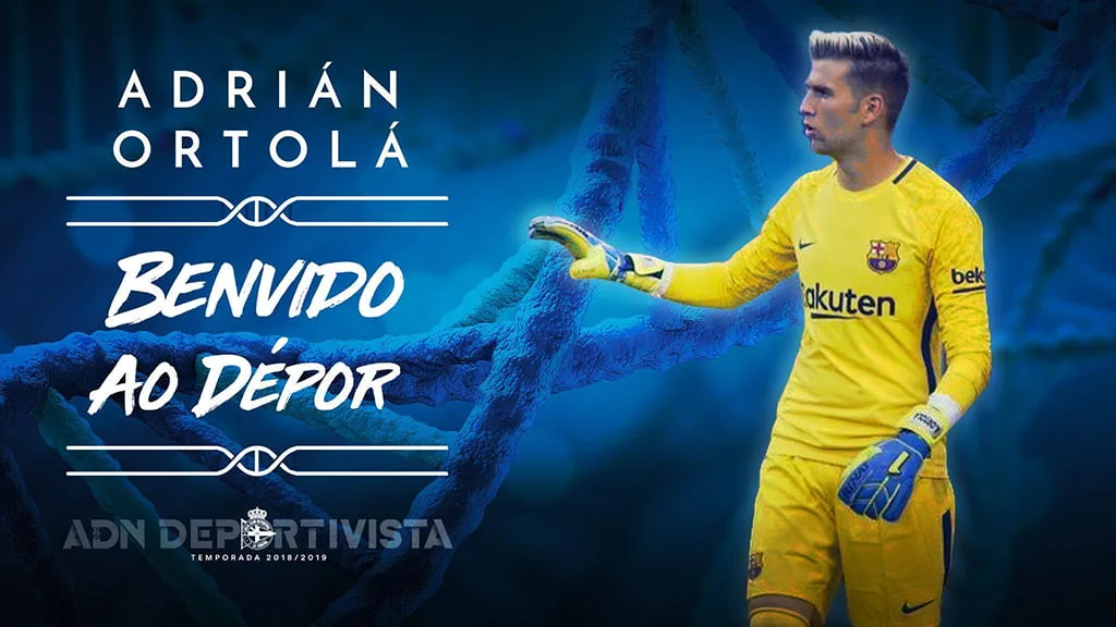 Ortolá en su etapa del Deportivo de La Coruña