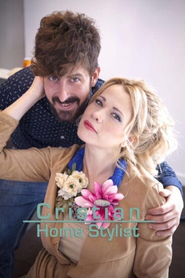Peluquero Cristian Bonilla con modelo Miriam Reyes