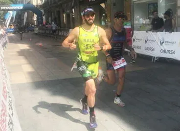 Raúl Molina durante el segmento a píe