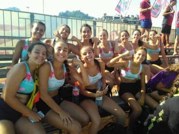 Buen humor y alegría entre todas las jugadoras