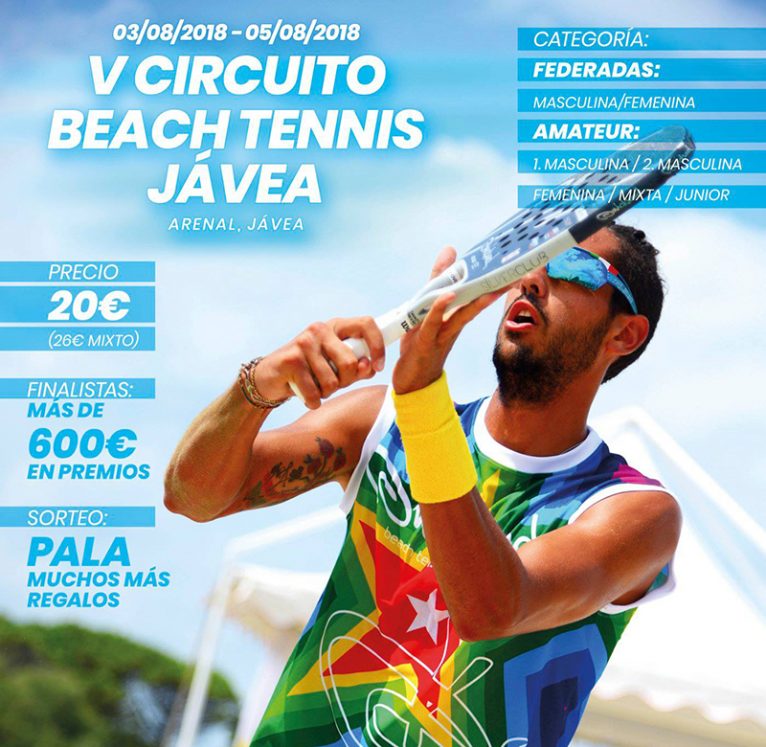 Cartel de Torneo de Tenis Beach 2018