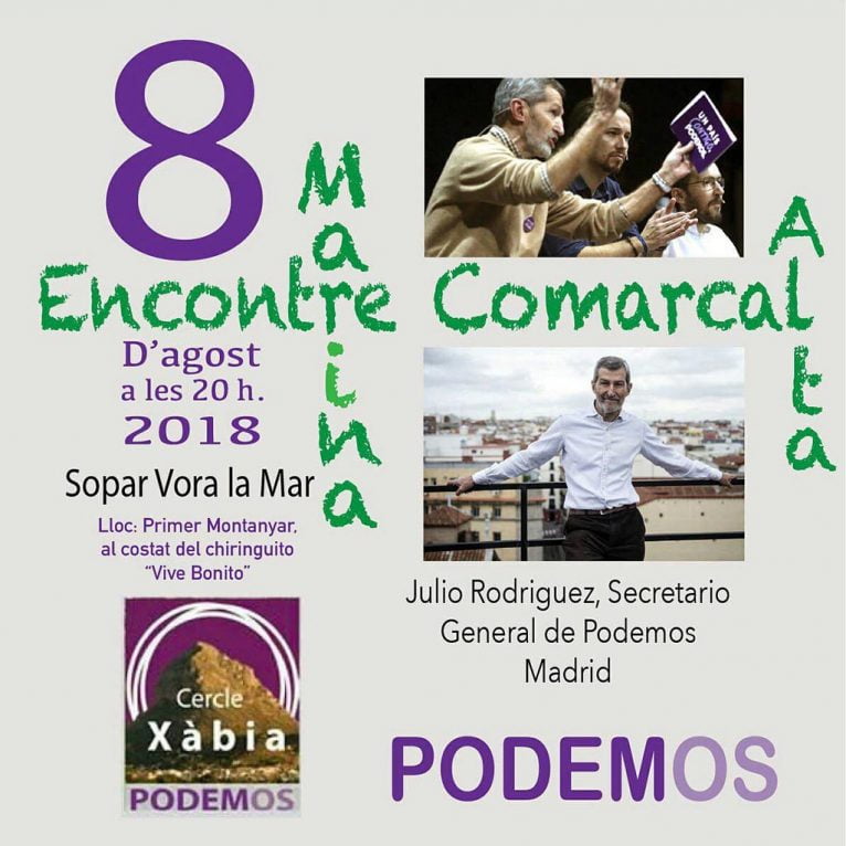 Encuentro comarcal de Podemos Xàbia