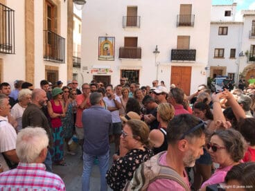 Manifestantes contra el PAI del Portitxol