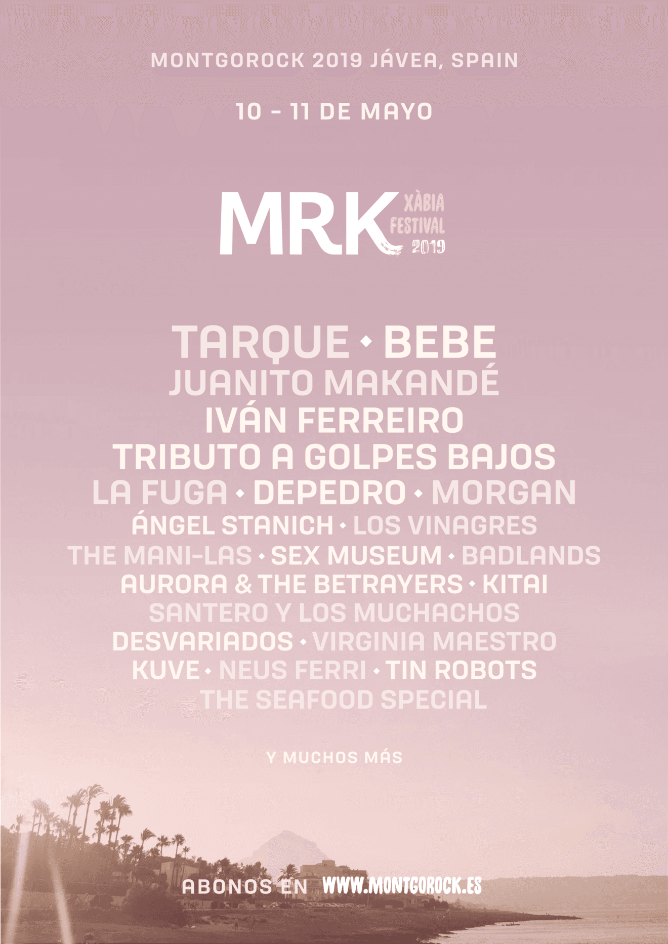 Cartel de Artistas Montgorock 2019