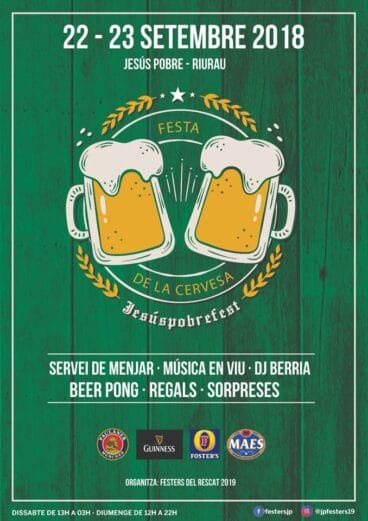 Cartel de la Fiesta de la Cerveza-Jesús Pobre Fest