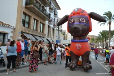 Desfile de carrozas de las fiestas de Loreto 2018