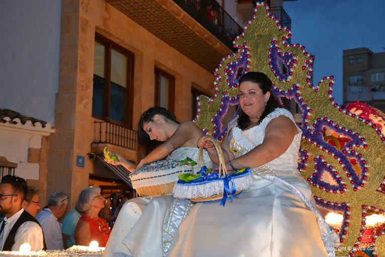 Parade of floats of the parties of Loreto 2018