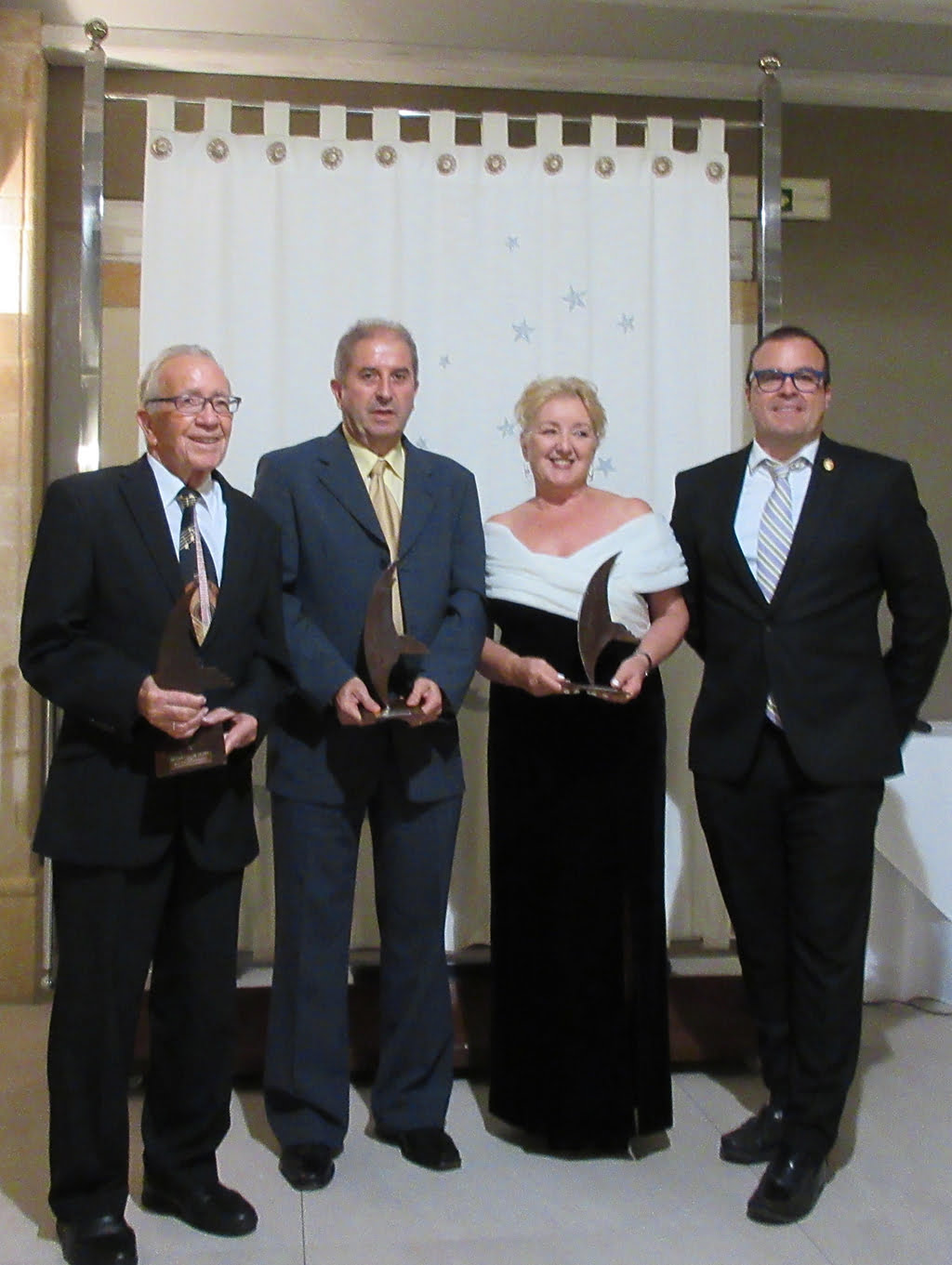 Los premiados en la Gala anual Rotary Jávea 2018