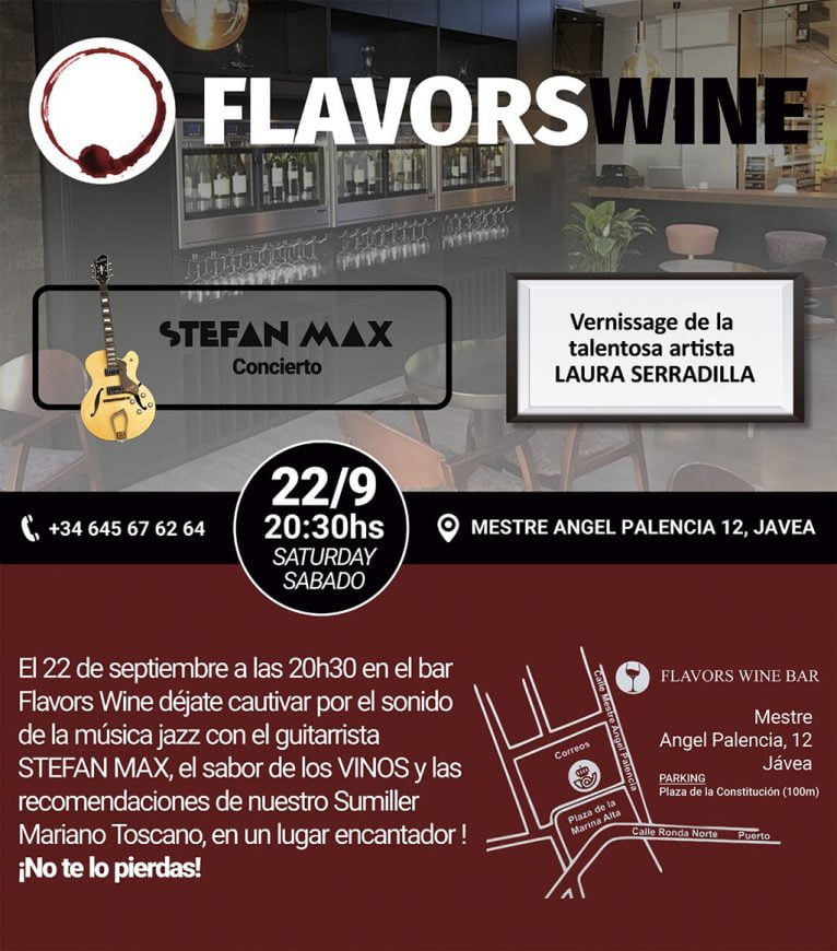 Música y arte en Flavors Wine Bar
