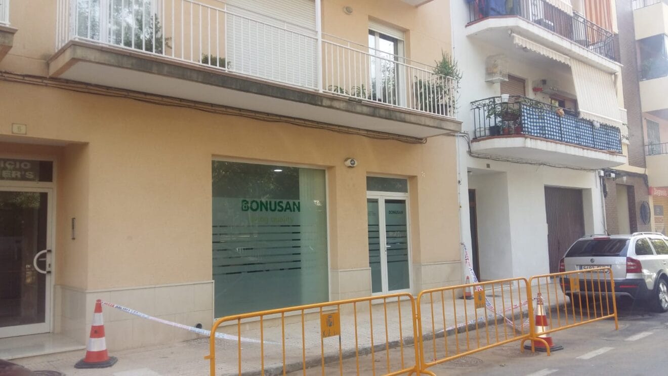Edificio acordonado de Thiviers