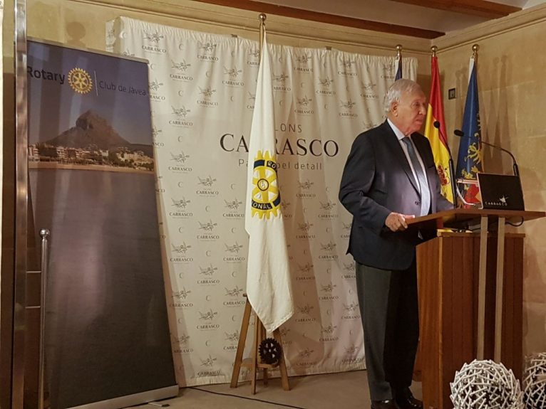García Margallo durante una conferencia en Xàbia