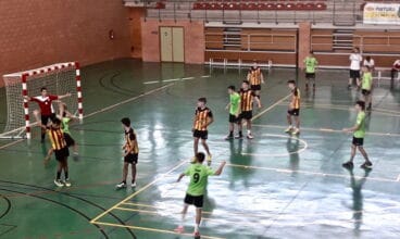 Lanzamiento a la portería del Altea