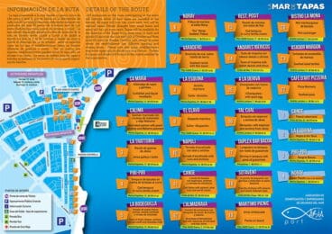 Listado de platos de la Mar de Tapas 2018