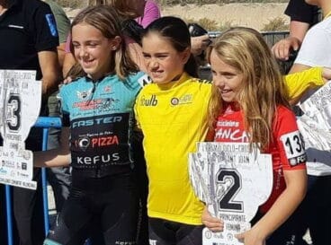 María Ivars en el podio