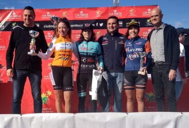 Alicia Margalejo en el podio de La Nucia