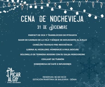 Menú de Nochevieja de Pa Picar Algo
