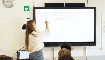 Clase de inglés en The English Institute