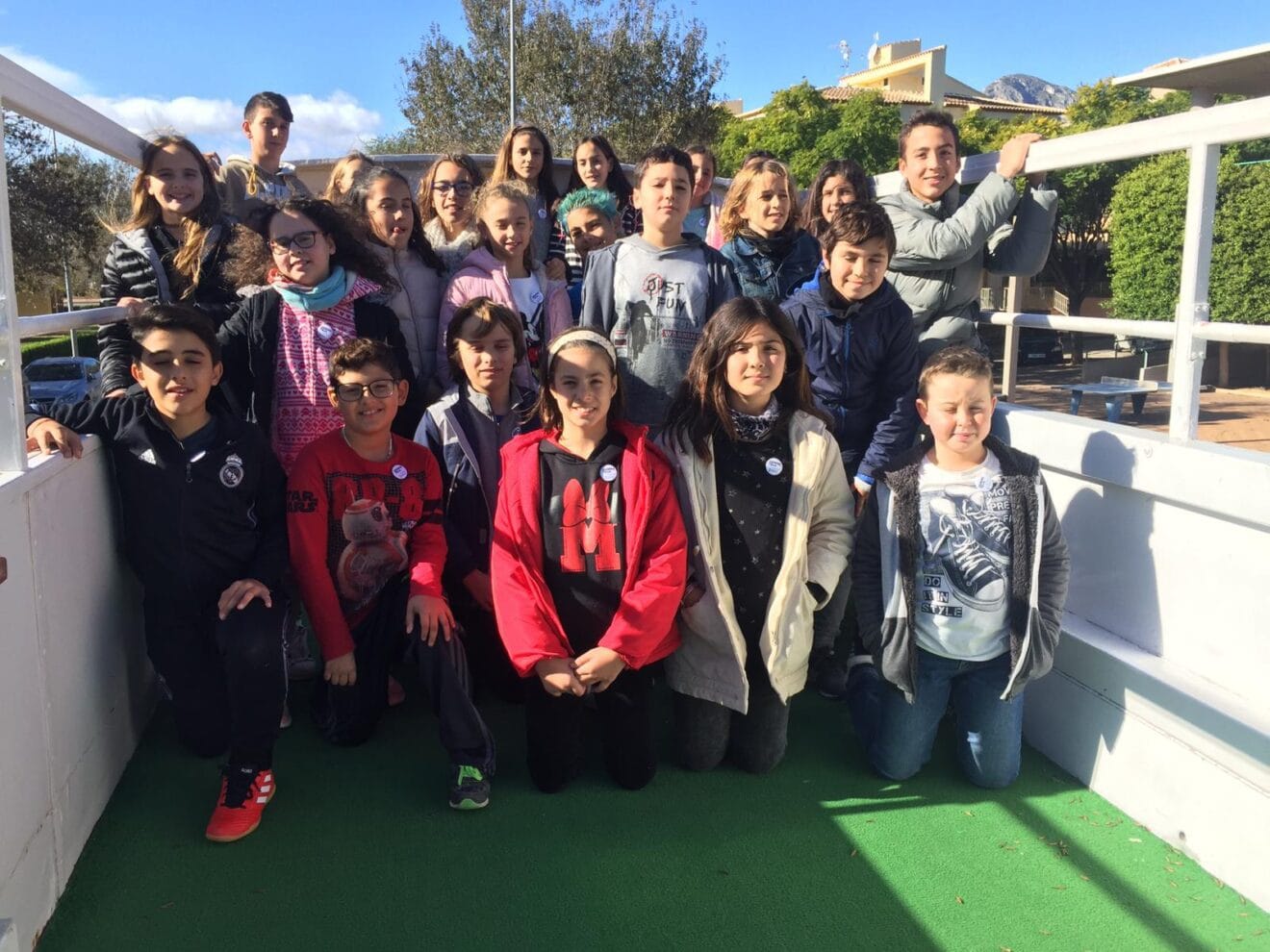 Estudiantes del Port de Xàbia en el Bus de la Llengua
