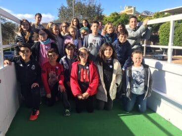 Estudiantes del Port de Xàbia en el Bus de la Llengua