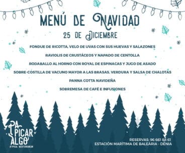 Menú de Navidad de Pa Picar Algo