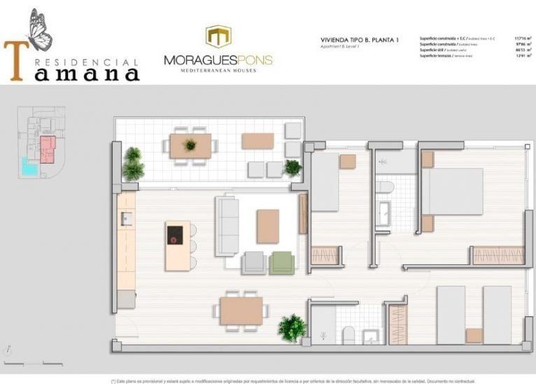 Plano Residencial Tamana MoraguesPons Mediterranean Houses