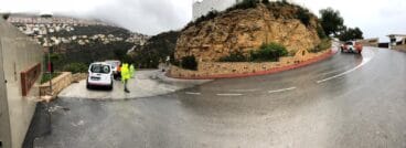 Desprendimientos en la Cala del Moraig
