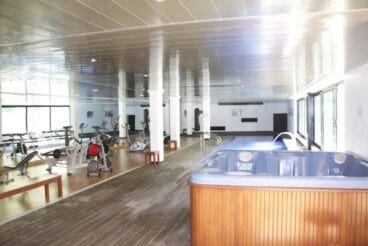 Zona spa comunitaria del adosado en venta de Terramar Costablanca