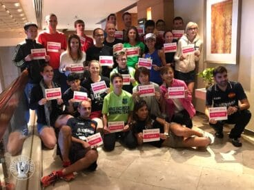 Algunos de los participantes en la prueba de Hong Kong