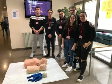 Alumnos del IES nº 1 en las jornadas de emergenias