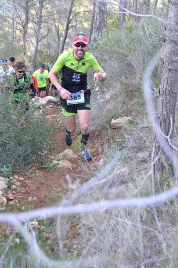 Atleta del Llebeig en la Maratón de Serra d’Oltà