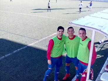 Favio, Rubén y Cristian en el banquillo