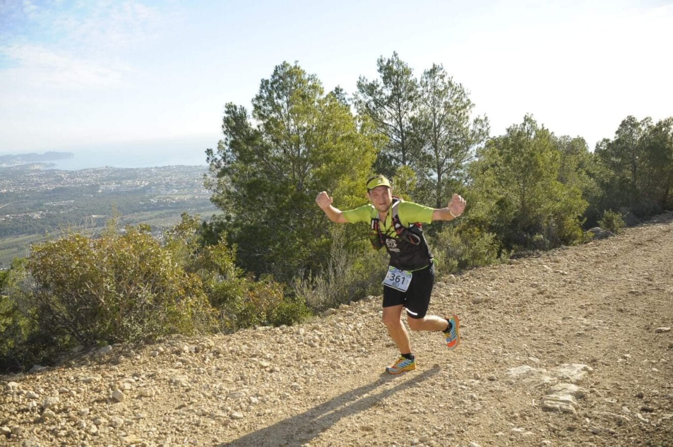 Rolf Jong durante la carrera