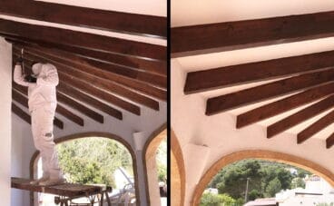 Mejoras en vigas de madera – Pinturas Juanvi Ortolà