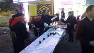 Chocolatada por la Penya La Burrera en la Feria de Atracciones