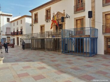 Cadafales de las fiestas de Sant Sebastià en Xàbia