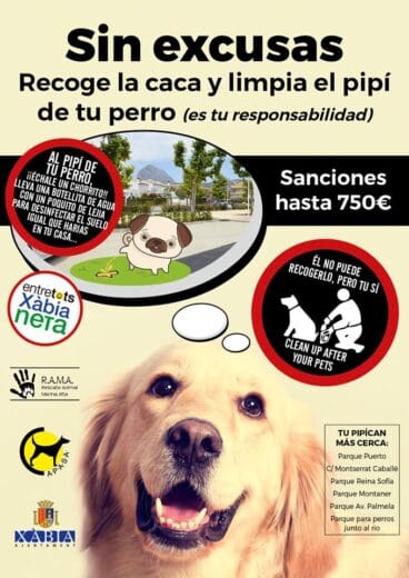 Campaña limpieza de pipis de perro en Xàbia