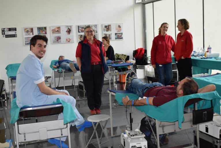 Donación de sangre en el Hospital de Dénia