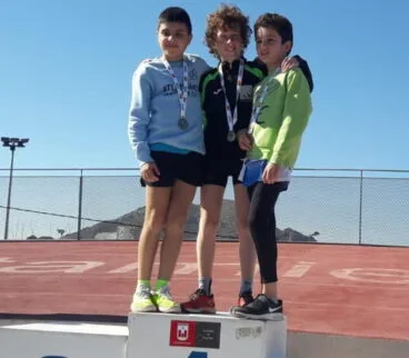Atleta xabiero en lo más alto del podio